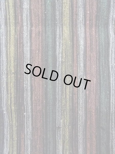 画像5: N0409H Mint  女性用 紬  シルク（正絹）  灰色がかった マルチカラー, 縞 【中古】 【USED】 【リサイクル】 ★★★★☆ (5)