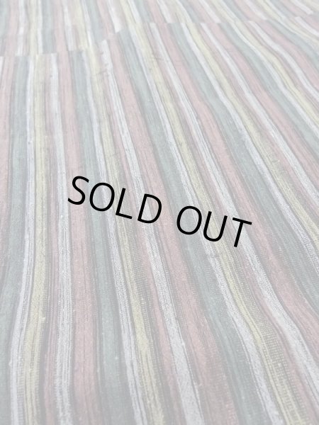 画像10: N0409H Mint  女性用 紬  シルク（正絹）  灰色がかった マルチカラー, 縞 【中古】 【USED】 【リサイクル】 ★★★★☆ (10)