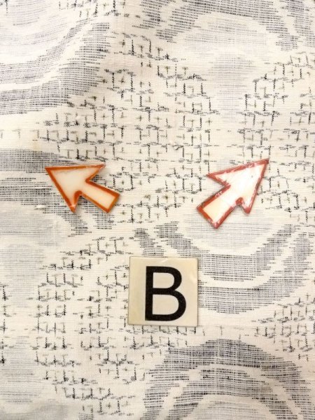 画像15: N0409J  女性用 紬  シルク（正絹）   白, 青海波 【中古】 【USED】 【リサイクル】 ★★☆☆☆ (15)