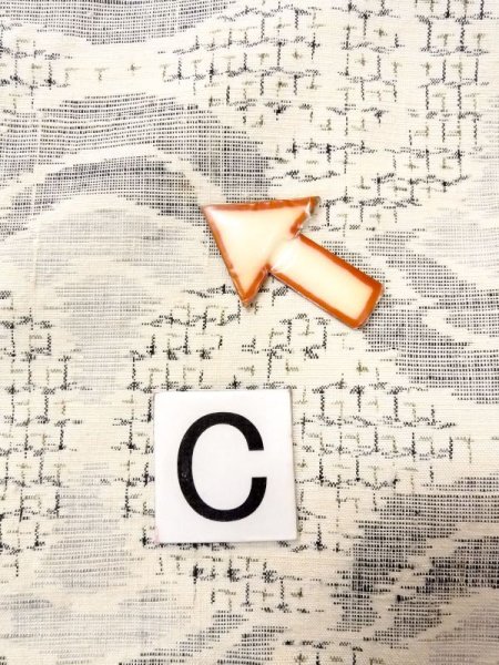 画像16: N0409J  女性用 紬  シルク（正絹）   白, 青海波 【中古】 【USED】 【リサイクル】 ★★☆☆☆ (16)