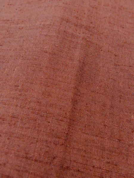 画像7: N0409L Mint  女性用 紬  シルク(正絹)   珊瑚色,  【中古】 【USED】 【リサイクル】 ★★★★☆ (7)