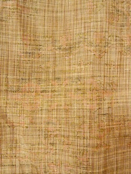 画像5: N0409M  女性用 紬  シルク（正絹）   茶色, 花 【中古】 【USED】 【リサイクル】 ★★★☆☆ (5)