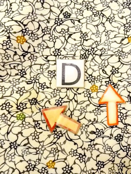 画像17: N0409S  女性用 小紋  シルク（正絹）   アイボリー, 花 【中古】 【USED】 【リサイクル】 ★★★☆☆ (17)