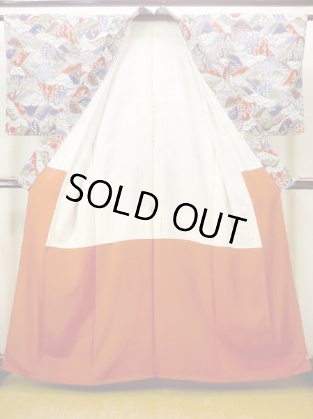 画像2: N0409X  女性用 小紋  シルク（正絹）   マルチカラー, 桜 【中古】 【USED】 【リサイクル】 ★★☆☆☆ (2)