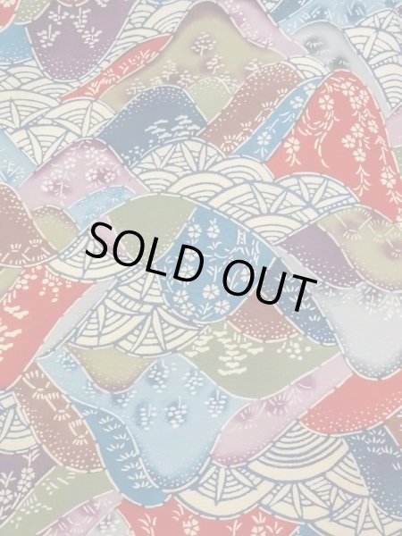 画像3: N0409X  女性用 小紋  シルク（正絹）   マルチカラー, 桜 【中古】 【USED】 【リサイクル】 ★★☆☆☆ (3)