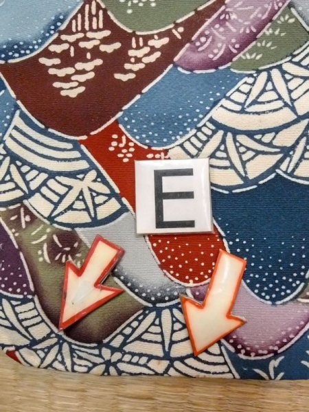 画像18: N0409X  女性用 小紋  シルク(正絹)   マルチカラー, 桜 【中古】 【USED】 【リサイクル】 ★★☆☆☆ (18)