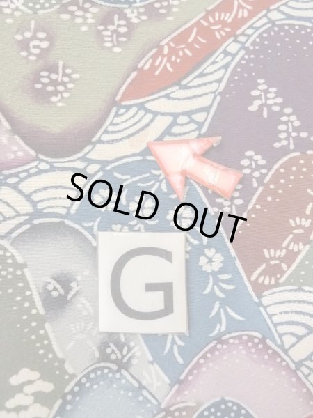 画像20: N0409X  女性用 小紋  シルク（正絹）   マルチカラー, 桜 【中古】 【USED】 【リサイクル】 ★★☆☆☆ (20)