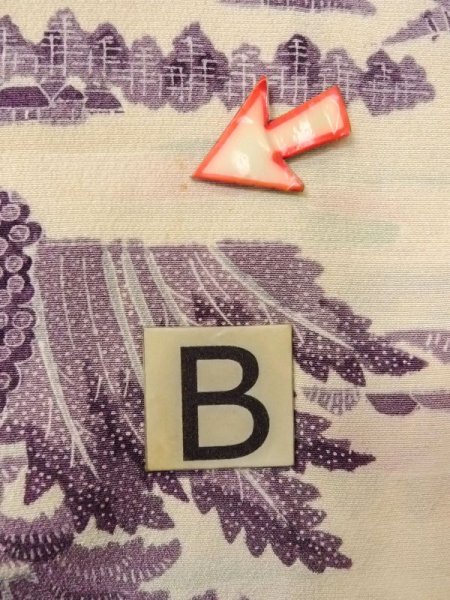 画像15: N0409Z  女性用 小紋  シルク（正絹）   アイボリー, 松/松葉 【中古】 【USED】 【リサイクル】 ★★★☆☆ (15)