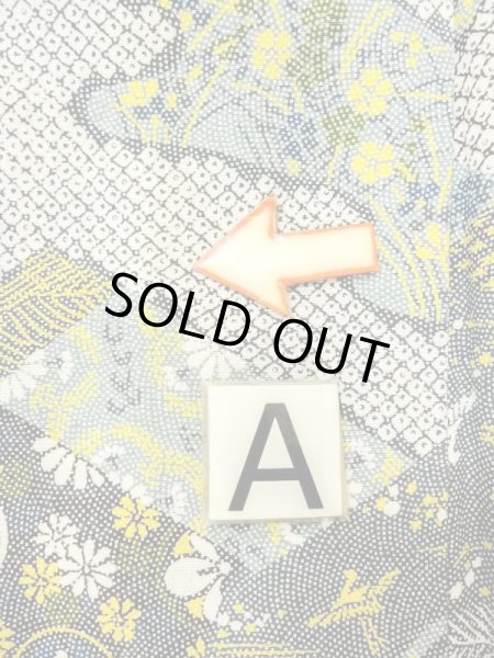 画像15: N0410C  女性用 小紋  シルク（正絹）   マルチカラー, 花丸文 【中古】 【USED】 【リサイクル】 ★★★☆☆ (15)