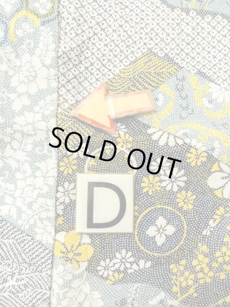 画像18: N0410C  女性用 小紋  シルク（正絹）   マルチカラー, 花丸文 【中古】 【USED】 【リサイクル】 ★★★☆☆ (18)