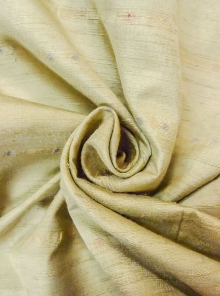 画像12: N0430F Mint  女性用 紬  シルク(正絹)  灰色がかった 黄緑色, 縞 【中古】 【USED】 【リサイクル】 ★★★★☆ (12)