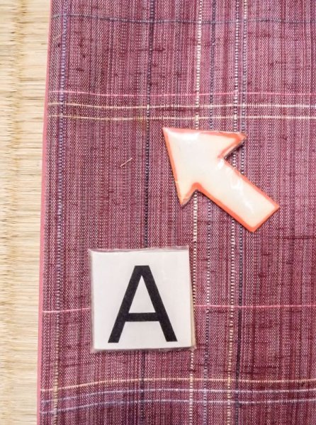 画像14: N0430H  女性用 紬  シルク(正絹)  薄い 赤色, チェック柄 【中古】 【USED】 【リサイクル】 ★★☆☆☆ (14)