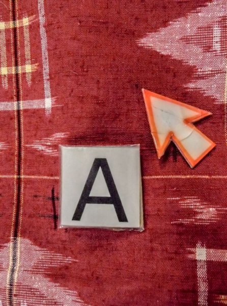 画像14: N0430K  女性用 紬  シルク(正絹)   赤色, 松皮菱 【中古】 【USED】 【リサイクル】 ★★★☆☆ (14)