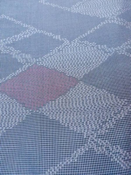 画像9: N0430S  女性用 大島紬  シルク(正絹)  灰色がかった 青, 菱 【中古】 【USED】 【リサイクル】 ★★☆☆☆ (9)