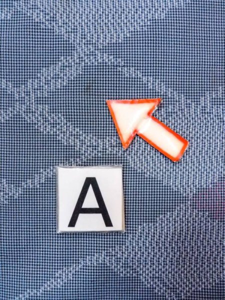 画像14: N0430S  女性用 大島紬  シルク(正絹)  灰色がかった 青, 菱 【中古】 【USED】 【リサイクル】 ★★☆☆☆ (14)