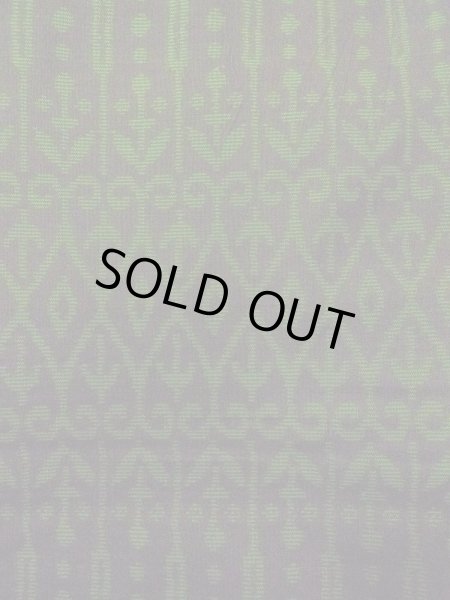 画像7: N0430V  女性用 大島紬  シルク（正絹）   黒, 唐花 【中古】 【USED】 【リサイクル】 ★★★☆☆ (7)