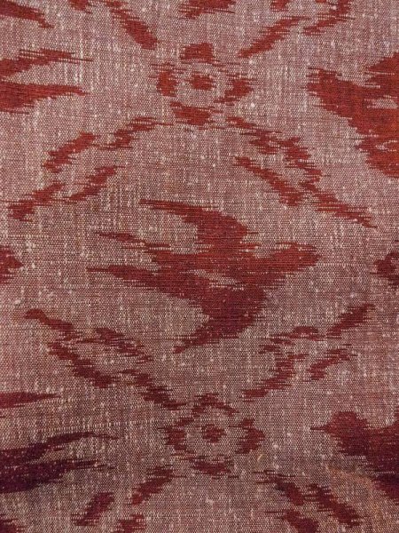 画像6: N0430Z  女性用 紬  シルク(正絹)   えんじ, 鳥 【中古】 【USED】 【リサイクル】 ★★★☆☆ (6)