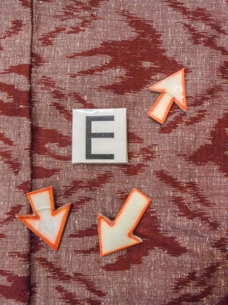 画像18: N0430Z  女性用 紬  シルク(正絹)   えんじ, 鳥 【中古】 【USED】 【リサイクル】 ★★★☆☆ (18)