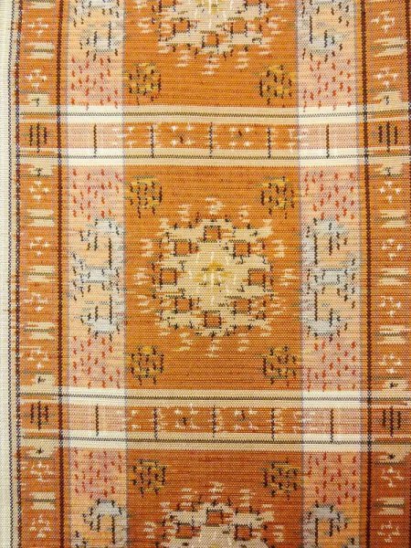 画像5: N0431B  女性用 紬  シルク(正絹)   ベージュ, 縞 【中古】 【USED】 【リサイクル】 ★★★☆☆ (5)