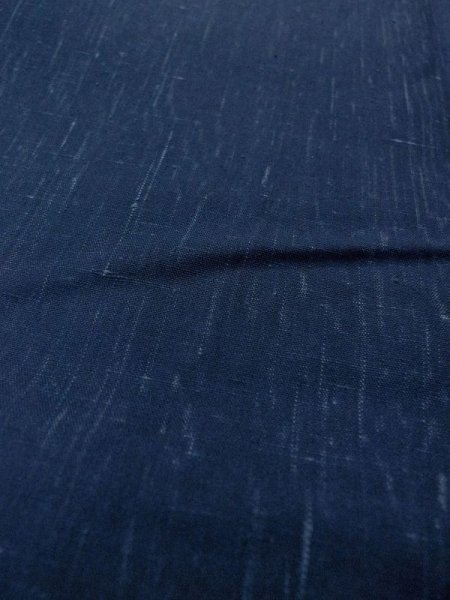 画像10: N0431D  女性用 紬  シルク（正絹）   藍, 木目 【中古】 【USED】 【リサイクル】 ★★★☆☆ (10)