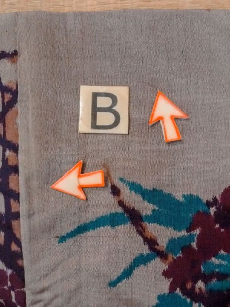 画像15: N0509H  女性用 羽織  シルク(正絹)   灰色, 花 【中古】 【USED】 【リサイクル】 ★★★☆☆ (15)