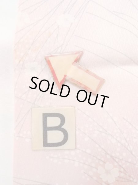 画像15: N0509S  女性用 小紋  シルク(正絹)  淡い 桃色, 花 【中古】 【USED】 【リサイクル】 ★★★☆☆ (15)