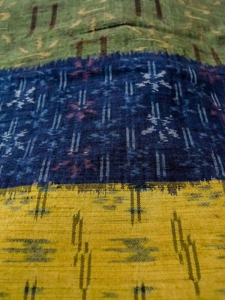 画像10: N0509V Mint  女性用 紬  シルク(正絹)   マルチカラー, 花 【中古】 【USED】 【リサイクル】 ★★★★☆ (10)