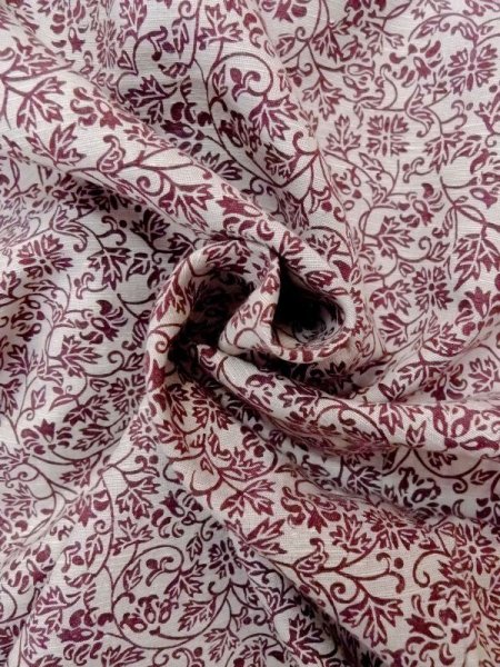 画像10: N0510D  女性用 紬  シルク(正絹)  淡い 灰色, 花 【中古】 【USED】 【リサイクル】 ★★★☆☆ (10)