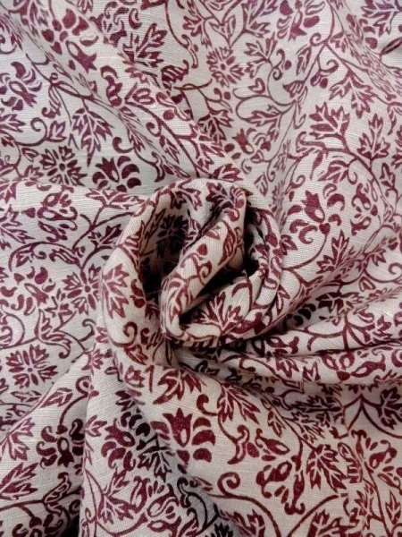 画像11: N0510D  女性用 紬  シルク(正絹)  淡い 灰色, 花 【中古】 【USED】 【リサイクル】 ★★★☆☆ (11)