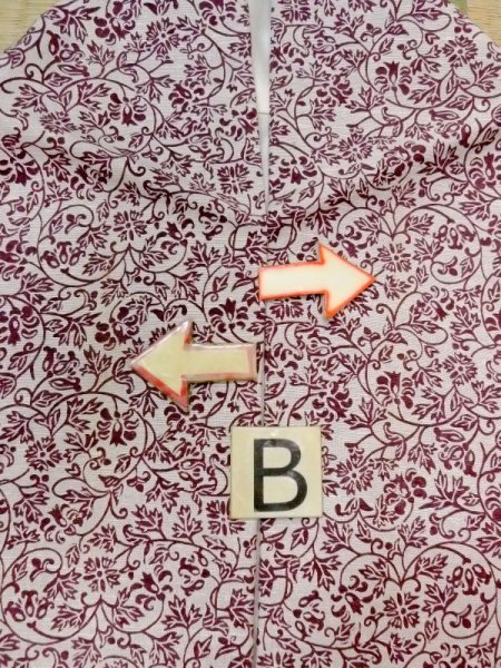 画像14: N0510D  女性用 紬  シルク(正絹)  淡い 灰色, 花 【中古】 【USED】 【リサイクル】 ★★★☆☆ (14)