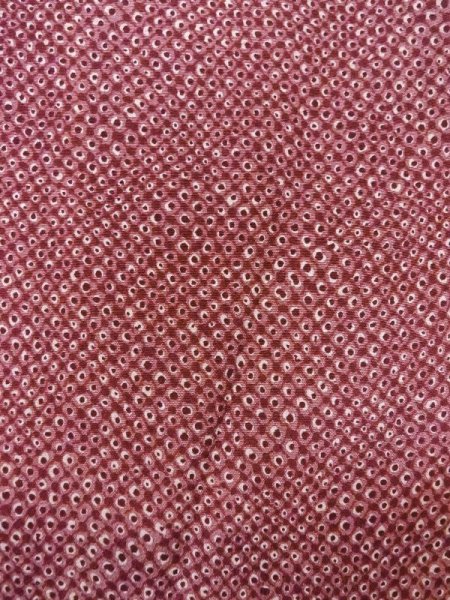 画像5: N0529D  女性用 羽織  シルク(正絹)   えんじ, かのこ 【中古】 【USED】 【リサイクル】 ★★★☆☆ (5)