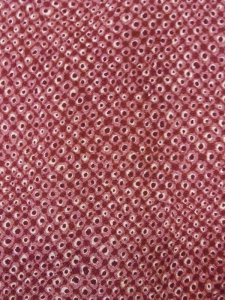 画像7: N0529D  女性用 羽織  シルク(正絹)   えんじ, かのこ 【中古】 【USED】 【リサイクル】 ★★★☆☆ (7)