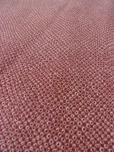 画像8: N0529D  女性用 羽織  シルク(正絹)   えんじ, かのこ 【中古】 【USED】 【リサイクル】 ★★★☆☆ (8)