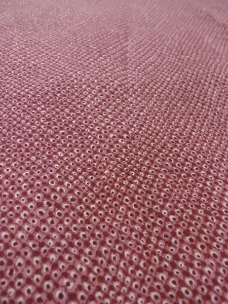 画像10: N0529D  女性用 羽織  シルク(正絹)   えんじ, かのこ 【中古】 【USED】 【リサイクル】 ★★★☆☆ (10)