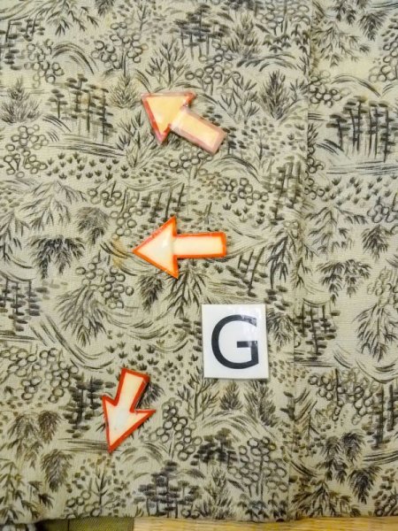 画像20: N0529F  女性用 羽織  シルク(正絹)  淡い 灰色, 風景 【中古】 【USED】 【リサイクル】 ★★☆☆☆ (20)