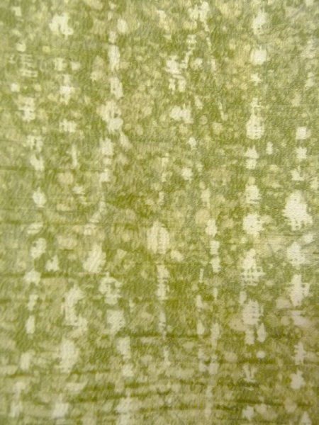 画像6: N0529G Mint  女性用 羽織  シルク(正絹)   黄緑色, 抽象的模様 【中古】 【USED】 【リサイクル】 ★★★★☆ (6)