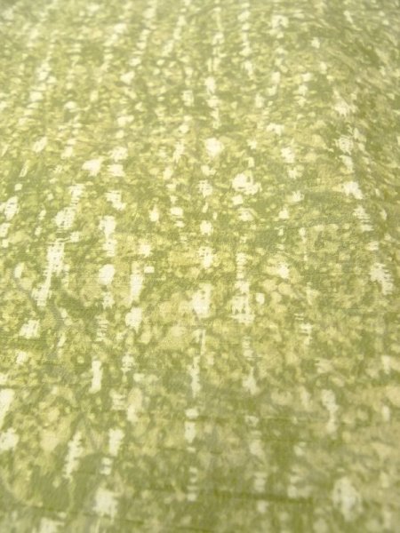 画像9: N0529G Mint  女性用 羽織  シルク(正絹)   黄緑色, 抽象的模様 【中古】 【USED】 【リサイクル】 ★★★★☆ (9)