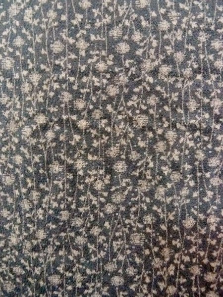 画像6: N0529I  女性用 羽織  シルク(正絹)   灰色, 花 【中古】 【USED】 【リサイクル】 ★★☆☆☆ (6)