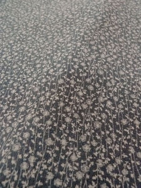 画像8: N0529I  女性用 羽織  シルク(正絹)   灰色, 花 【中古】 【USED】 【リサイクル】 ★★☆☆☆ (8)