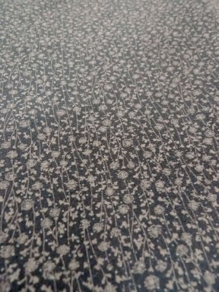 画像10: N0529I  女性用 羽織  シルク(正絹)   灰色, 花 【中古】 【USED】 【リサイクル】 ★★☆☆☆ (10)