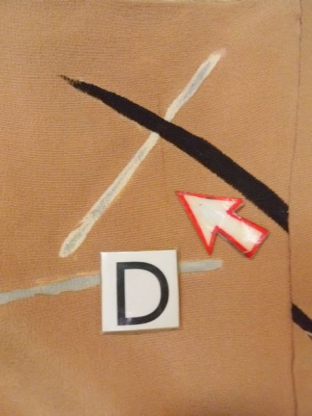 画像17: N0529L  女性用 羽織  シルク(正絹)   ベージュ, 花 【中古】 【USED】 【リサイクル】 ★★☆☆☆ (17)