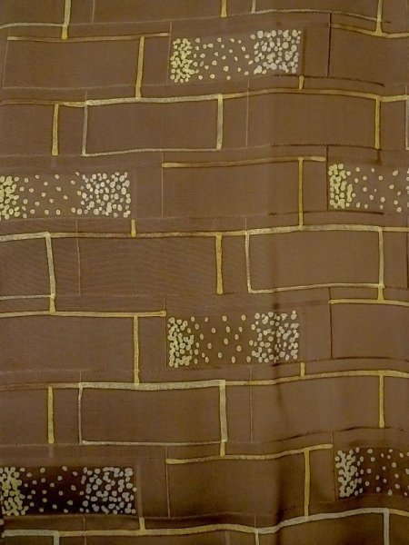 画像3: N0529N  女性用 羽織  シルク(正絹)   茶色, 小さな点々 【中古】 【USED】 【リサイクル】 ★★★☆☆ (3)