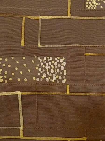 画像6: N0529N  女性用 羽織  シルク(正絹)   茶色, 小さな点々 【中古】 【USED】 【リサイクル】 ★★★☆☆ (6)