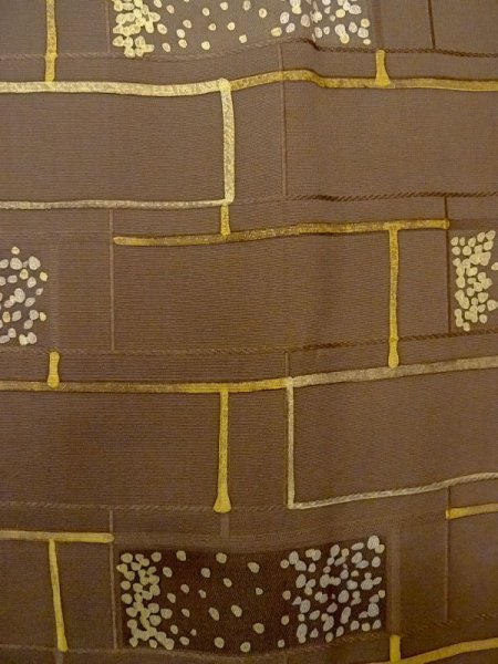 画像7: N0529N  女性用 羽織  シルク(正絹)   茶色, 小さな点々 【中古】 【USED】 【リサイクル】 ★★★☆☆ (7)