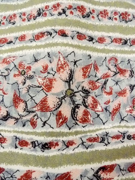 画像5: N0529O Mint  女性用 羽織  シルク(正絹)   マルチカラー, 唐花 【中古】 【USED】 【リサイクル】 ★★★★☆ (5)