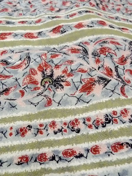 画像9: N0529O Mint  女性用 羽織  シルク(正絹)   マルチカラー, 唐花 【中古】 【USED】 【リサイクル】 ★★★★☆ (9)