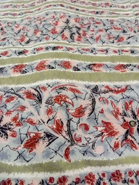 画像10: N0529O Mint  女性用 羽織  シルク(正絹)   マルチカラー, 唐花 【中古】 【USED】 【リサイクル】 ★★★★☆ (10)