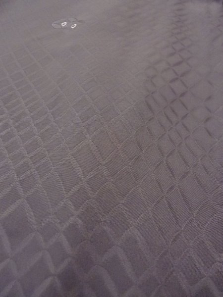 画像8: N0529Q  女性用 羽織  シルク（正絹）   灰色, 菱 【中古】 【USED】 【リサイクル】 ★★☆☆☆ (8)