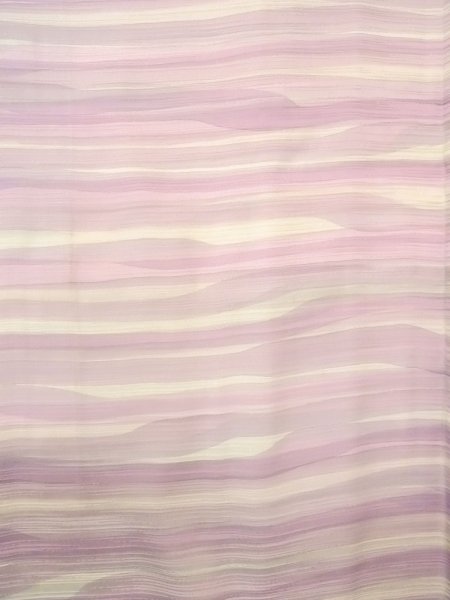 画像4: N0529R  女性用 羽織  シルク（正絹）   白, 線 【中古】 【USED】 【リサイクル】 ★★☆☆☆ (4)