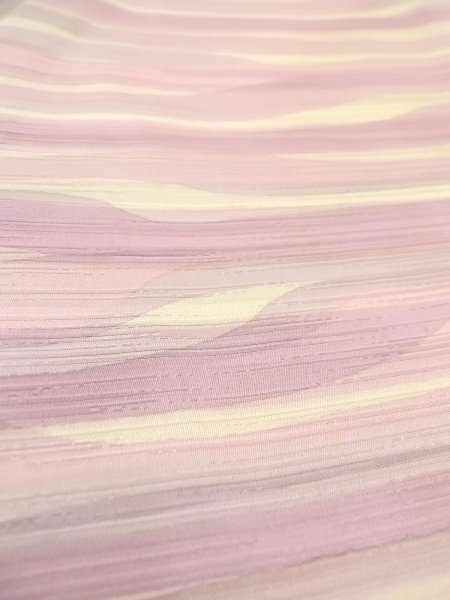 画像9: N0529R  女性用 羽織  シルク（正絹）   白, 線 【中古】 【USED】 【リサイクル】 ★★☆☆☆ (9)